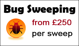 Bug Sweeping Cost in Bishop's Stortford